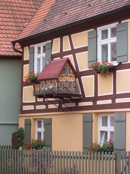 Dinkelsbühl ház és gyermeke