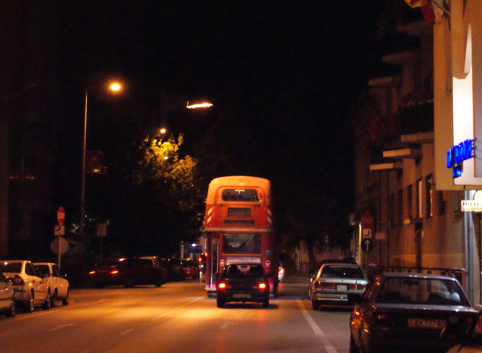 Retro (London) busz a Kecskeméti Múzeumok Éjszakáján