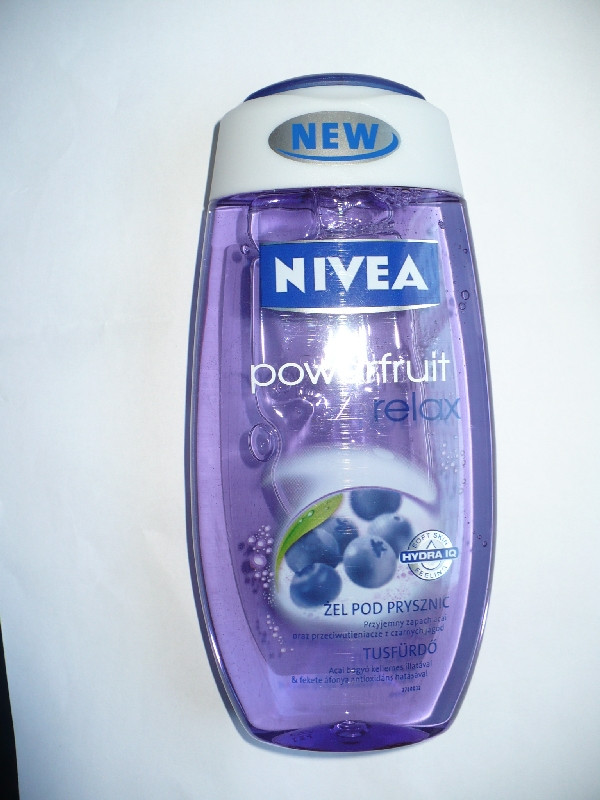 Tusfürdő Nivea powerfruit relax acai b. fekete áfonya P1090374