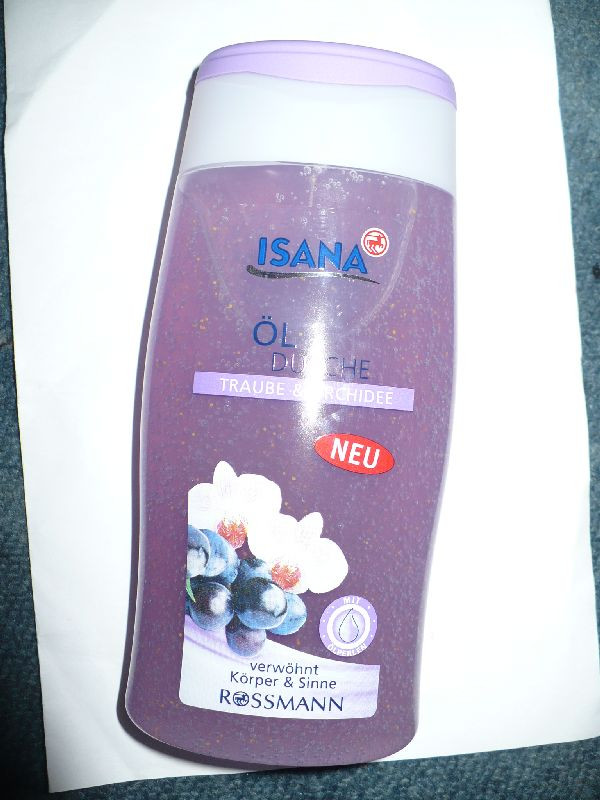 Tusfürdő Rossmann Isana Öl-dusche szőlő és orchidea P1070379