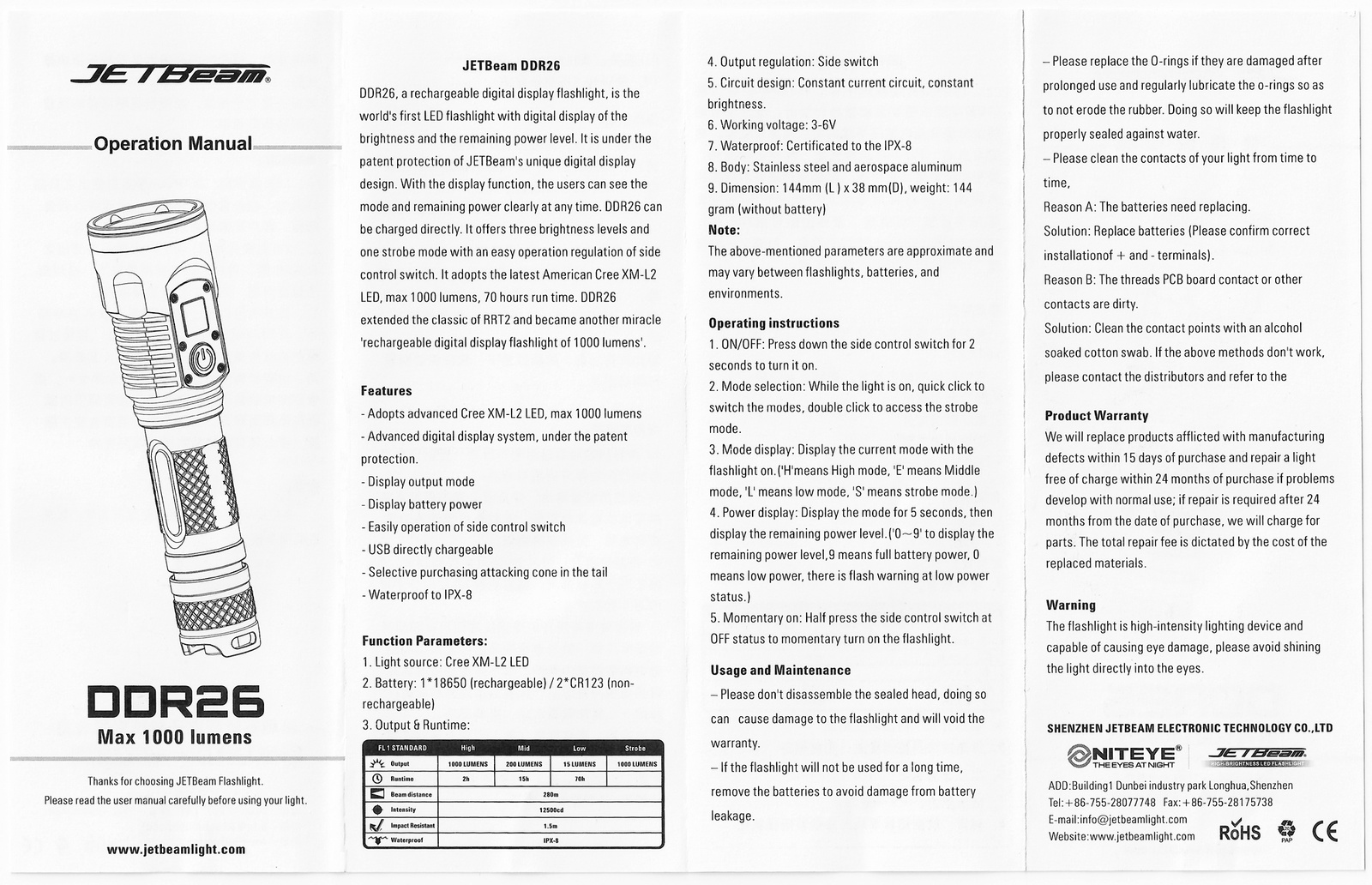 jetbeam ddr26 manual scan fb