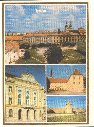 A gymnázium, A színház, A Nyugatszlovákiai Múzeum, A város erődí