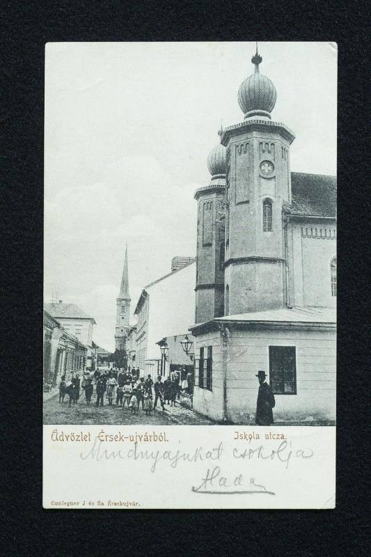 Érsekújvár (ma Nové Zámky, Szlovákia), zsinagóga képeslap