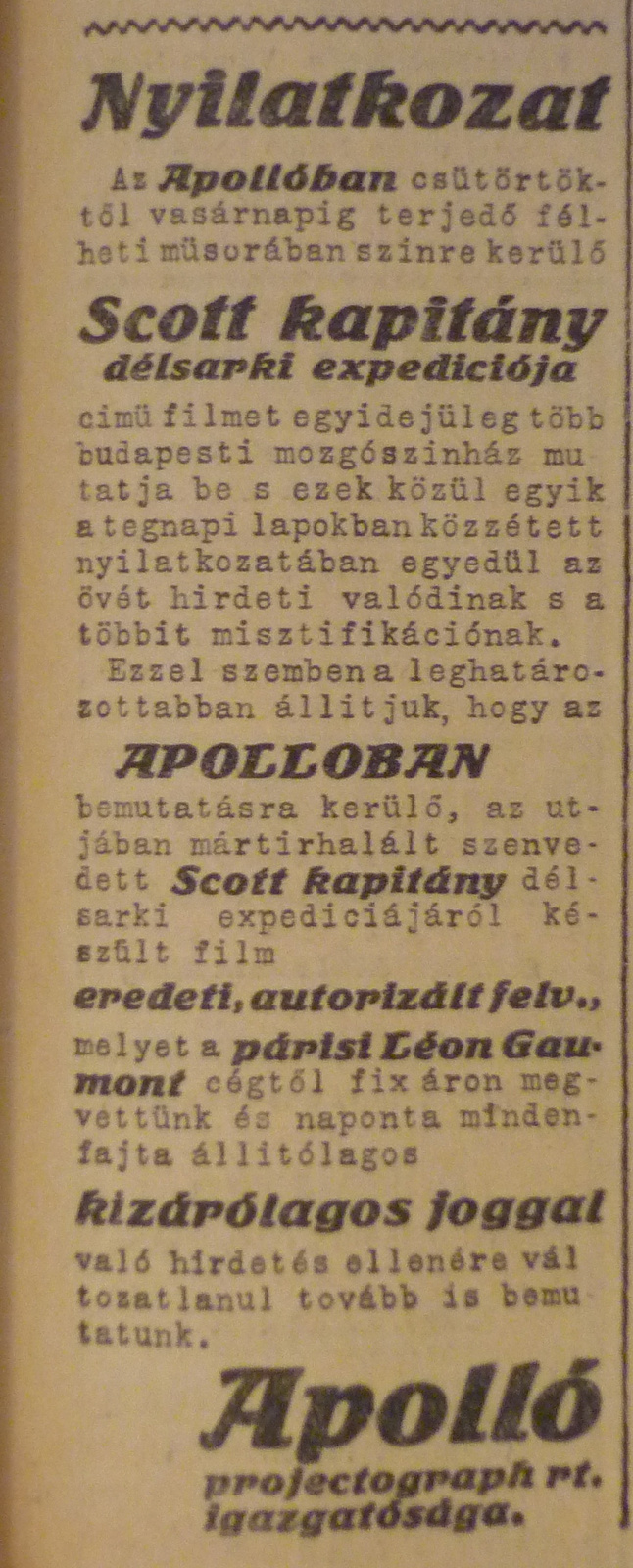 ApolloMozi-1913Marcius-AzEstHirdetes