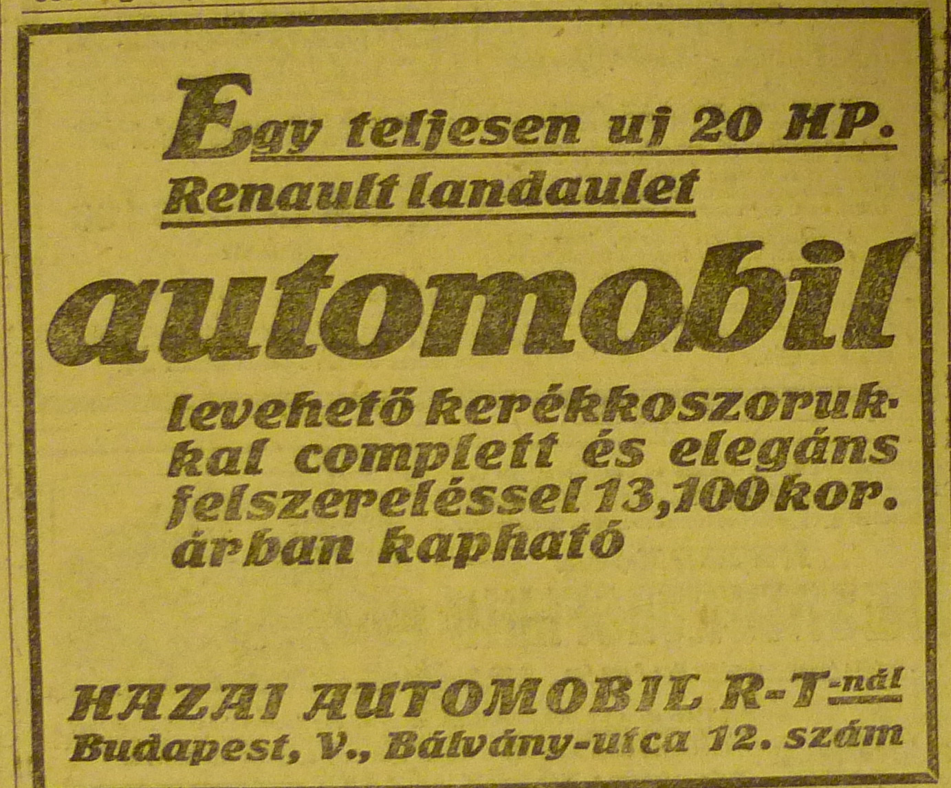 BalvanyUtca12-HazaiAutomobil-1913Junius-AzEstHirdetes