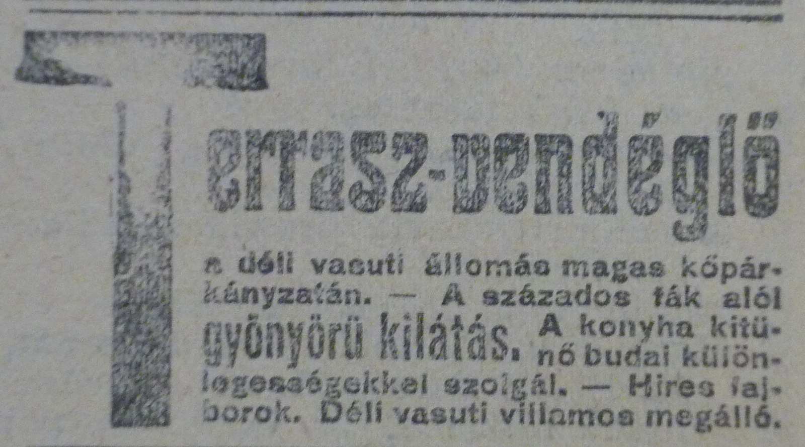 DeliPu-1913Junius-AzEstHirdetes
