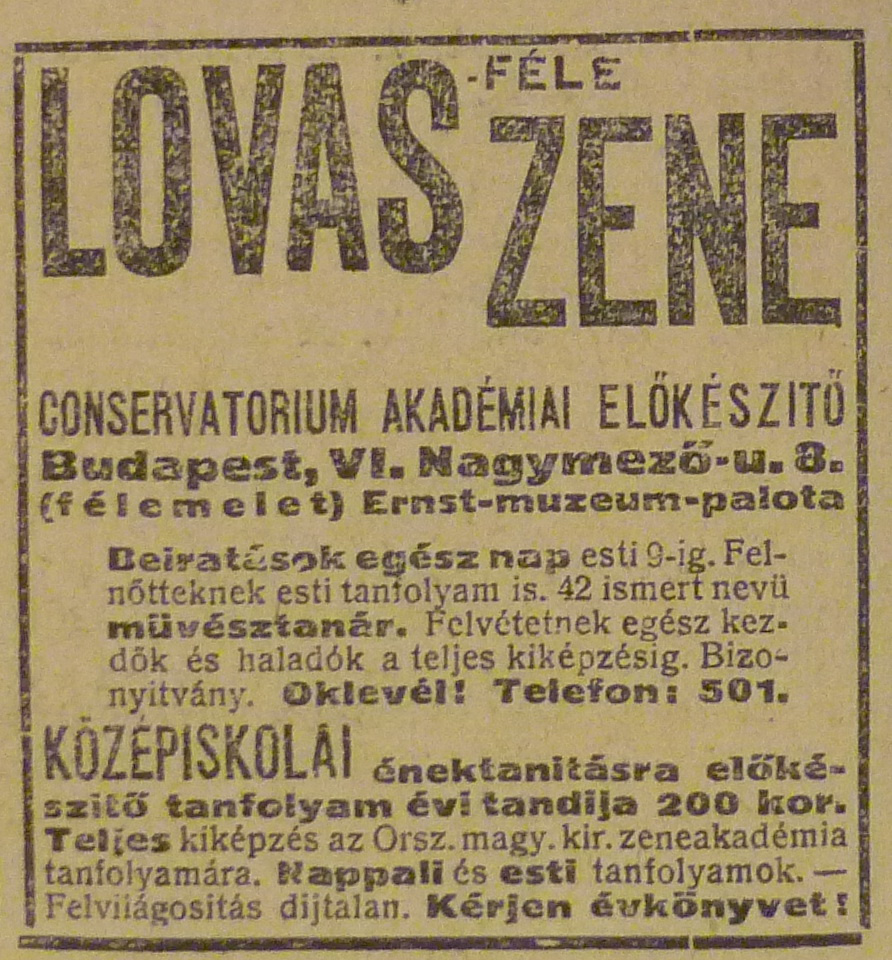 ErnstMuzeum-Tivoli-1913Szeptember-AzEstHirdetes