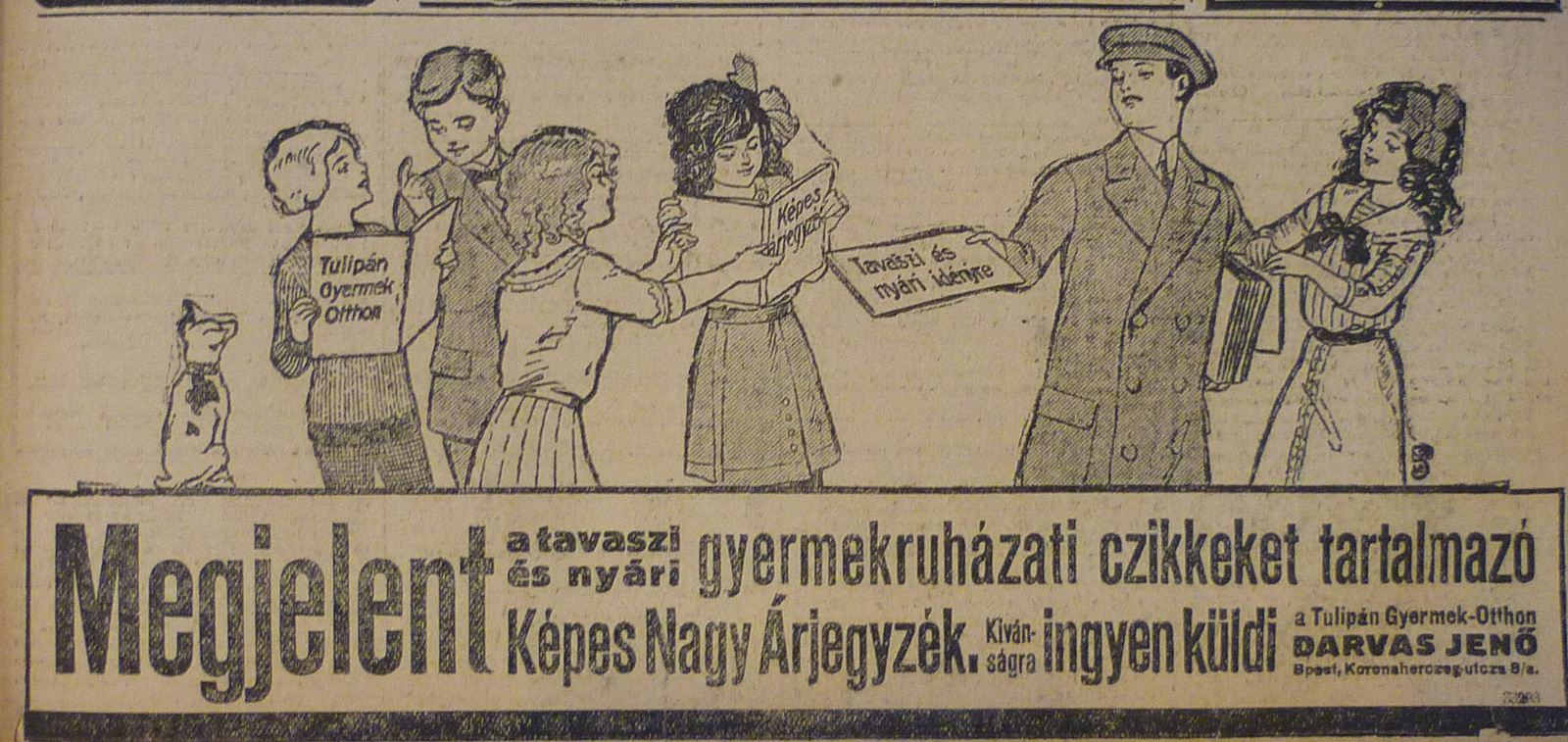 TulipanGyermekotthon-Ujpest-1913-AzEstHirdetes