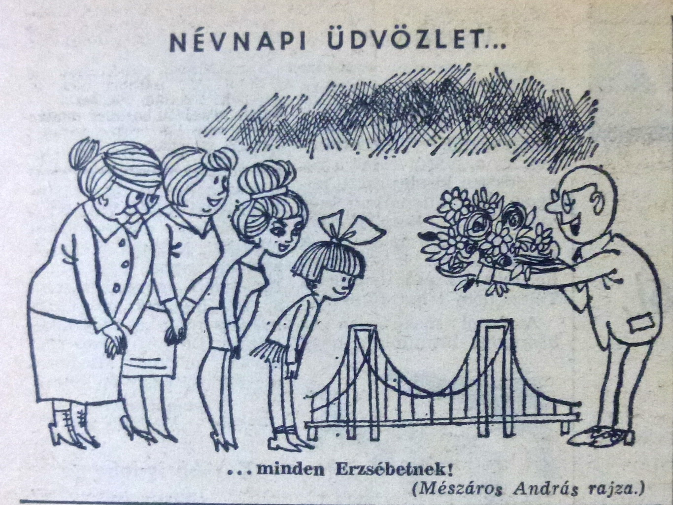 ErzsebetHid-19641118-Karikatura-Nepszabadsag