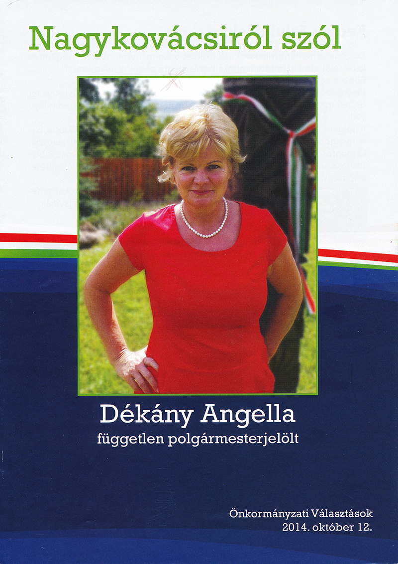 Dékány Angella 2014 6 old szórólap borító