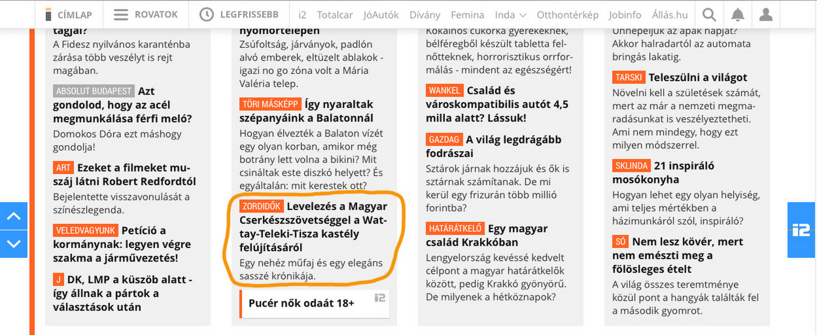 2018 június 06 Index címlap blogketrec tisza levelezés2018-06