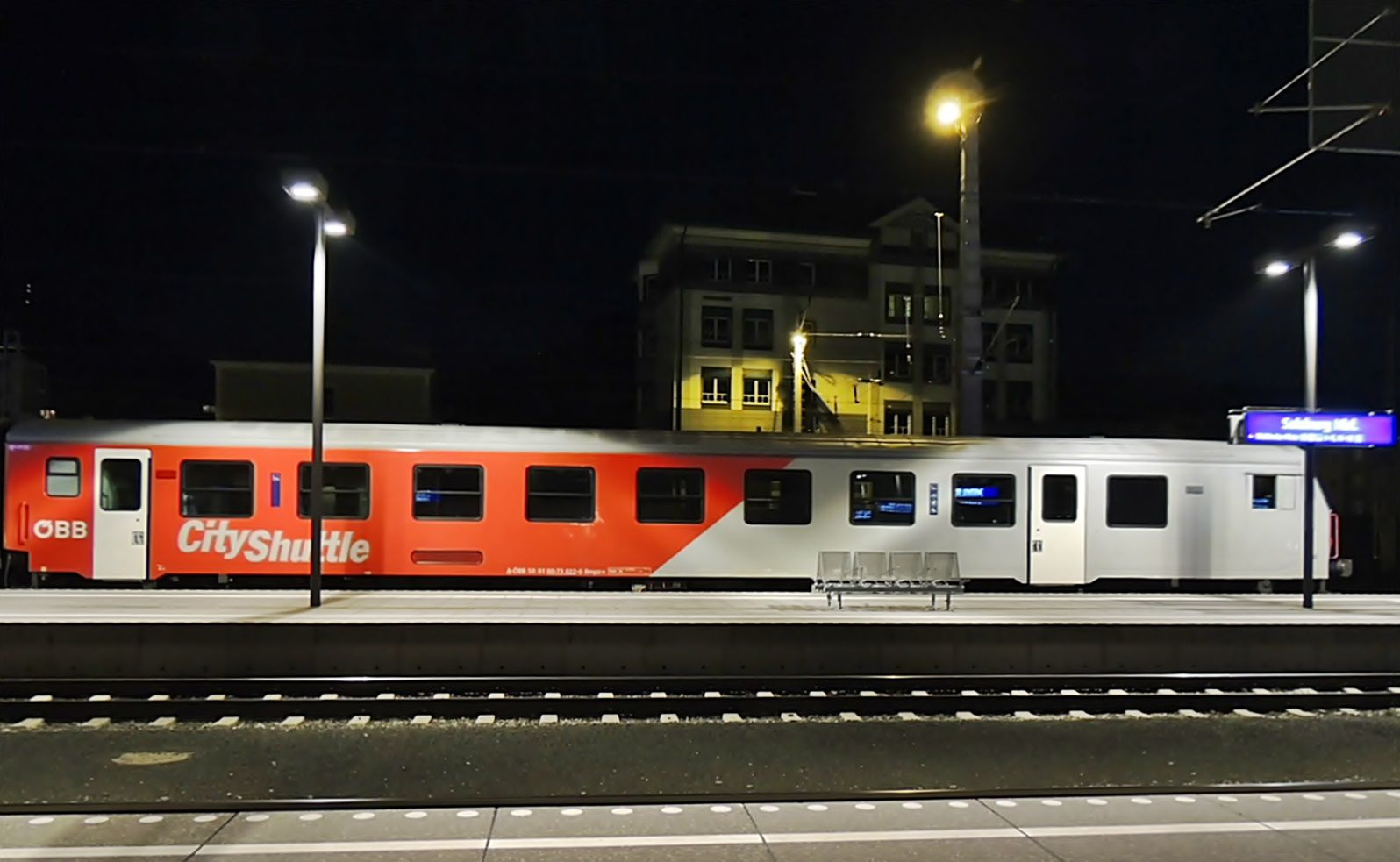 Salzburg éjjel - Hauptbahnhof