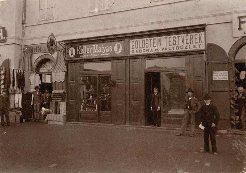 Fodor József. Nagykanizsa, Erzsébet tér, 1880-as évek vége.