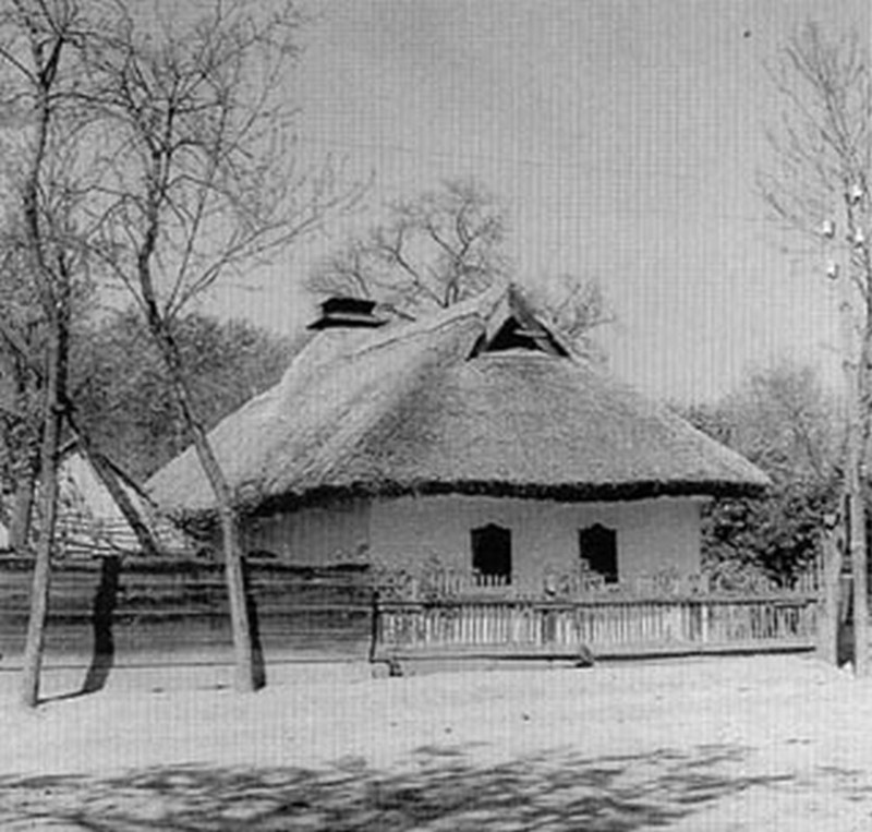 Füstlyukas tetejű lakóház. Sajóörös, 1952.