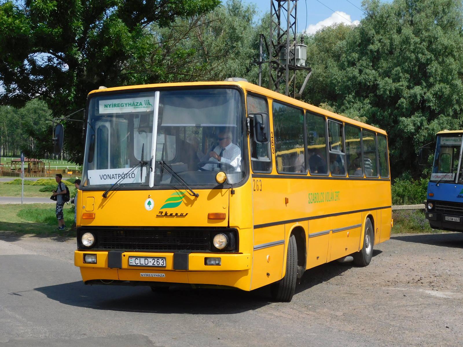 CLD-263,IKARUS 260,vonatpótló,Nyírtelek