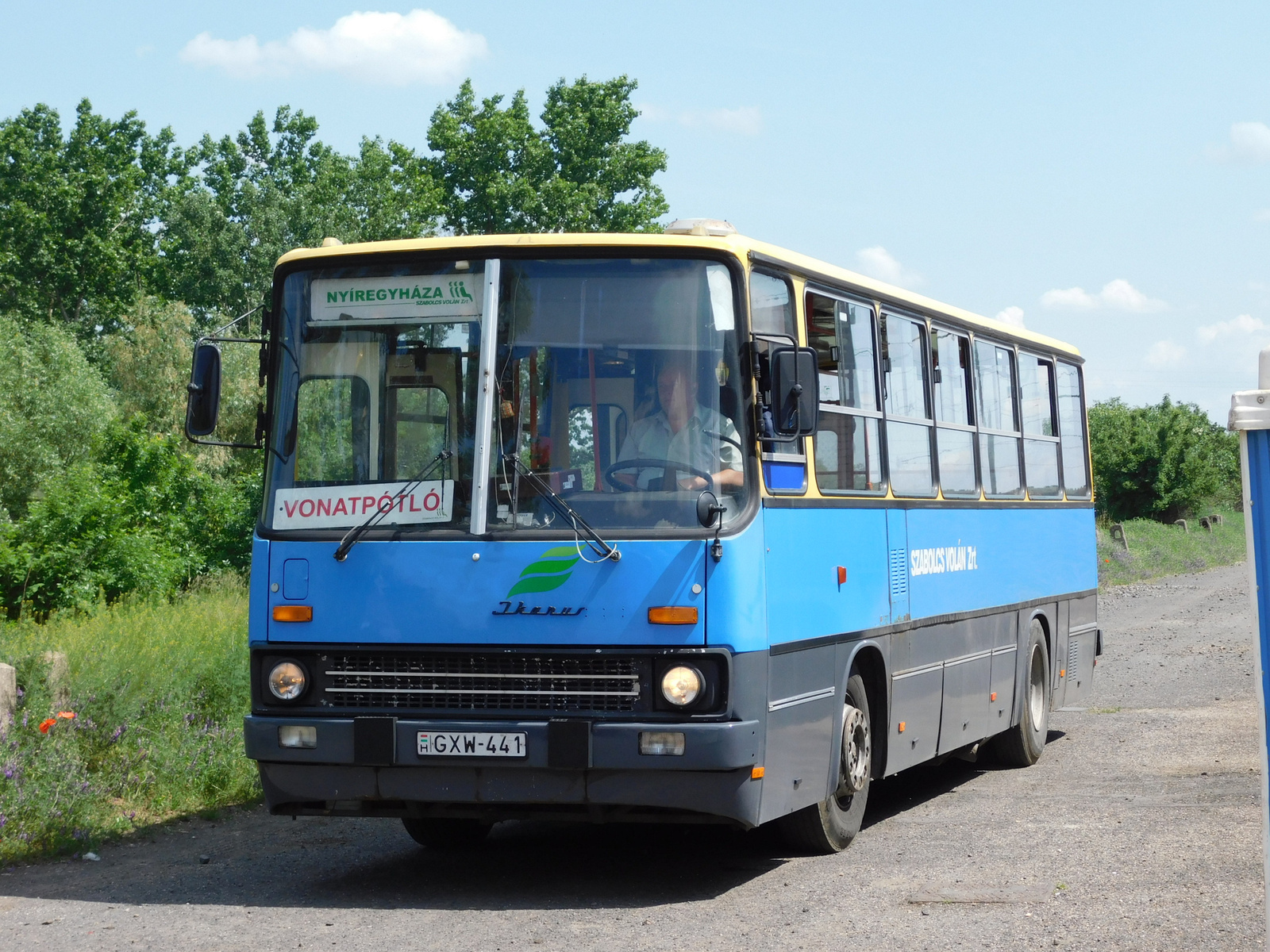 GXW-441,IKARUS 260,vonatpótló,Nyírtelek