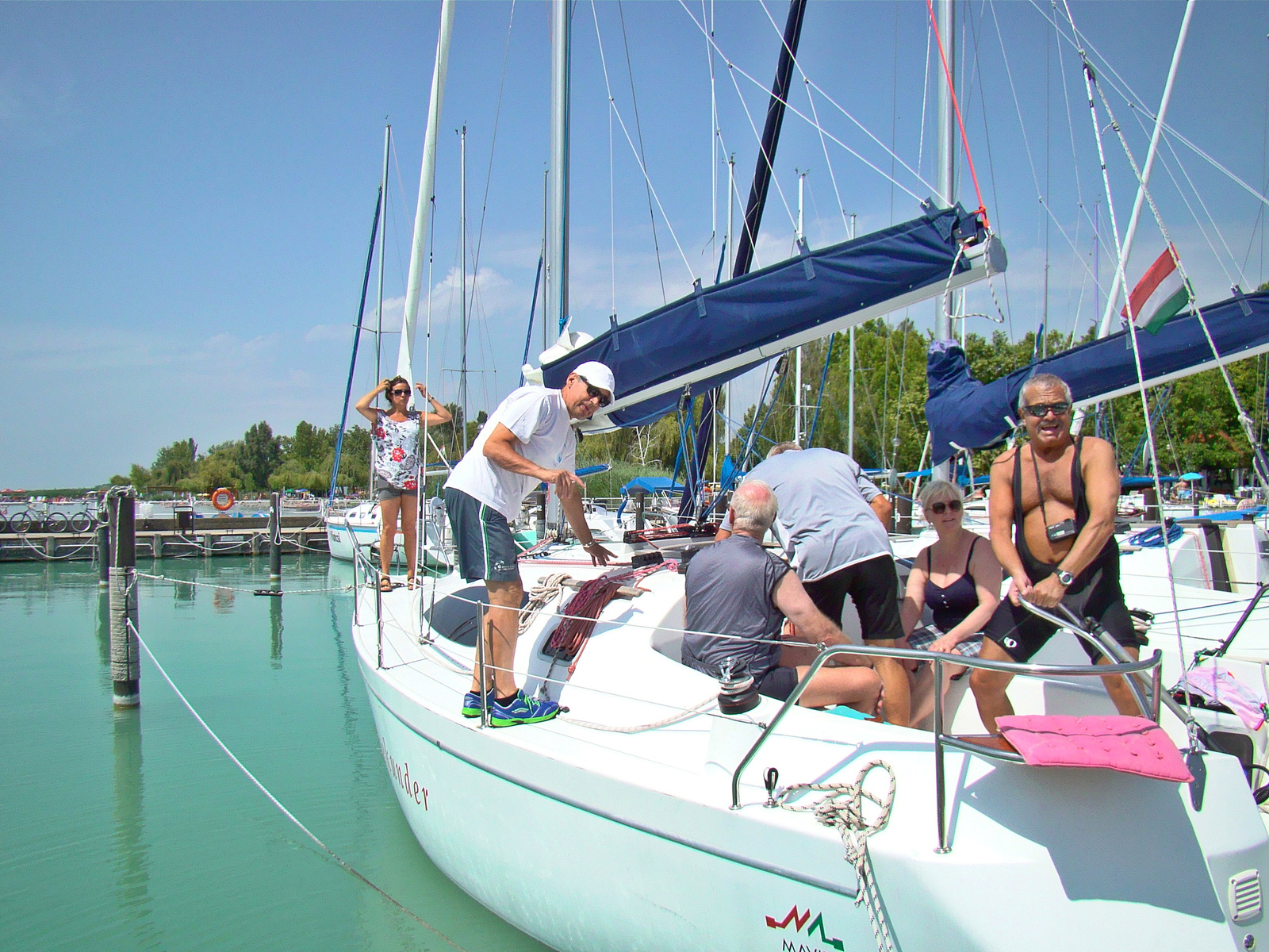 2014 július 5 Veszprémtől Balatonfüredig hajókázos bringatúra (2