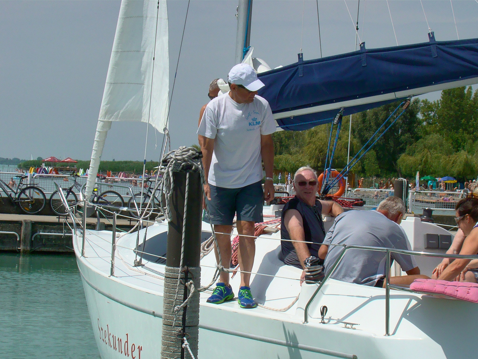 2014 július 5 Veszprémtől Balatonfüredig hajókázos bringatúra (3