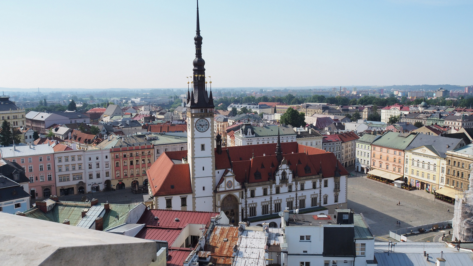 Olomouc, Kostel sv. Mořice, kilátás a tetőről, SzG3