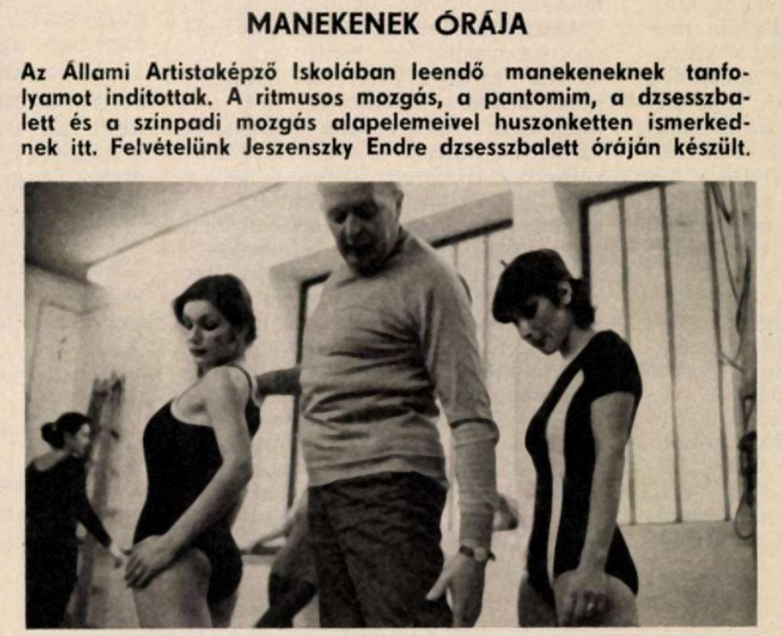 1979. manöken-iskola