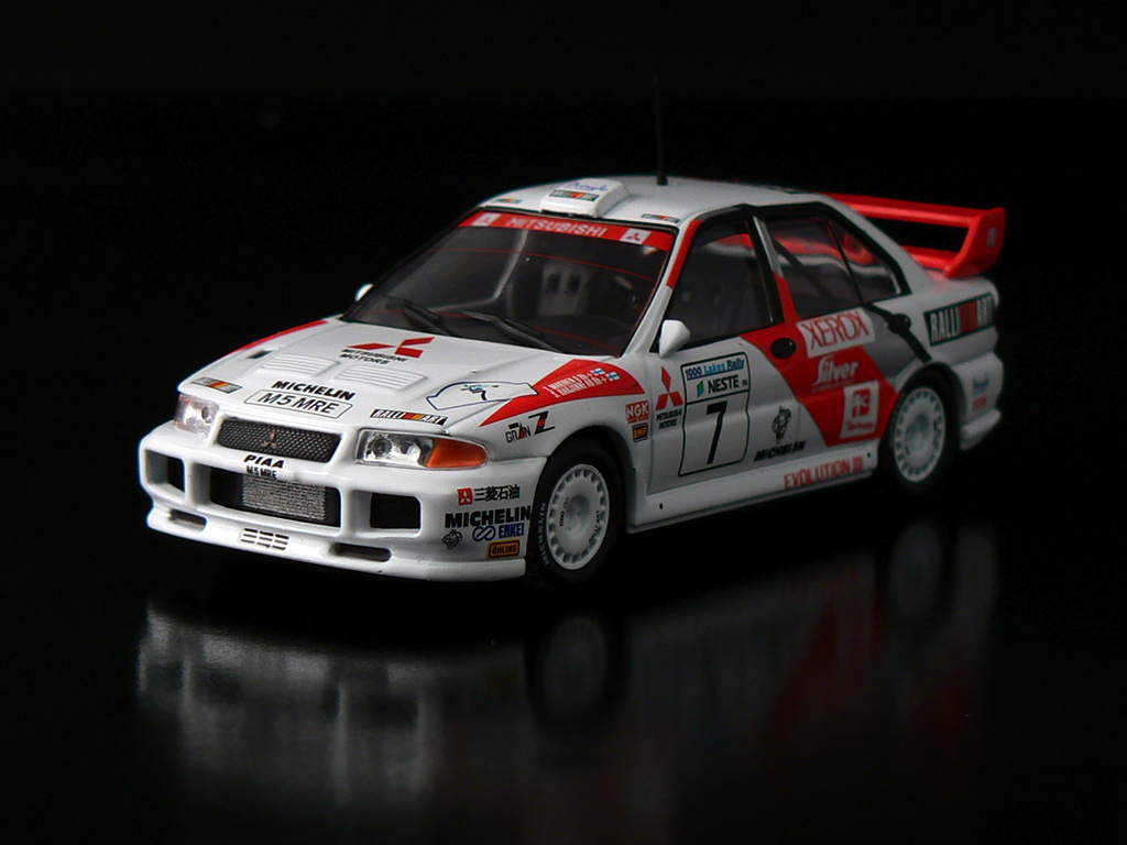 Matchboxshop IXO Mitsubishi Lancer Evo III 1,000 Lakes Rally 199