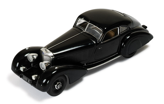 IXO Museum 1935 Mercedes Benz 500K Autobahn-Kurier Black 1-43