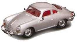 Yatming 1956 Porsche 356, Silver 1-43