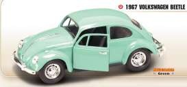 Yatming 1967 Volkswagen Beetle, Green 1-24