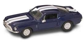 Yatming 1968 Shelby GT-500KR Road Signature, Metallic Blue 1-43