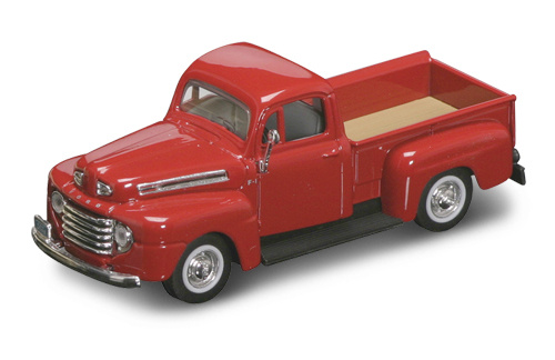 Yatming 1948 FORD F-1 PICK UP RED 1-43