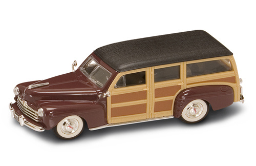 Yatming 1948 FORD WOODY BURGUNDY 1-43