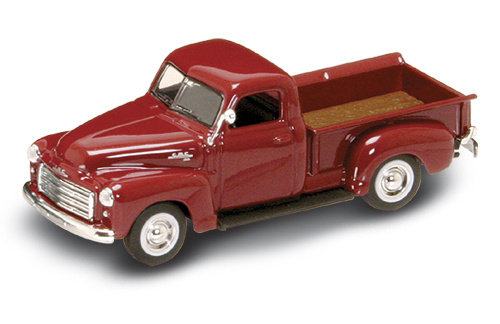 Yatming 1950 GMC PICK UP BURGUNDY 1-43