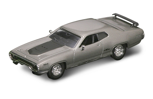 Yatming 1971 PLYMOUTH GTX GREY 1-43