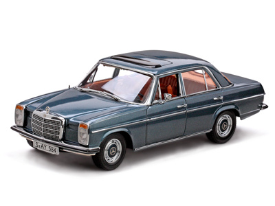 Sun Star 1968 MERCEDES-BENZ STRICH 8 W114 SALOON BLUE 01 1-18