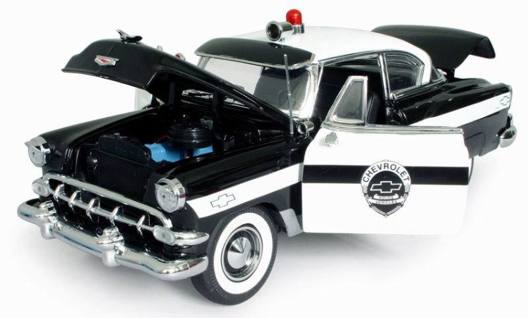 SunStar 1954 Chevrolet Bel Air Police Car 1-18 03