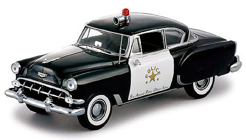 SunStar 1954 Chevrolet Bel Air San Antonio Police 1-18 01