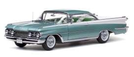 SunStar 1959 Oldsmobile 98 Hardtop, Emerald Mist Poly 1-18 01