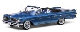 SunStar 1959 Pontiac Bonneville Convertible, Vanguard Blue Metal