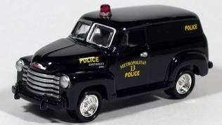 Johnny Lightning R2 1950 Chevy Panel Truck Metropolitan Police