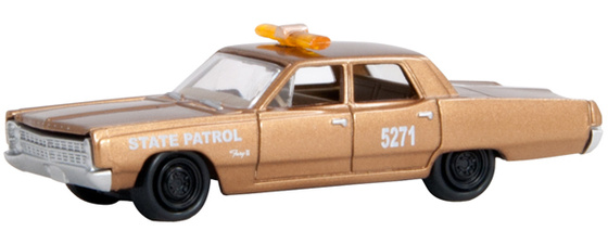 Johnny Lightning R14 1967 Plymouth Fury II State Patrol - matchb