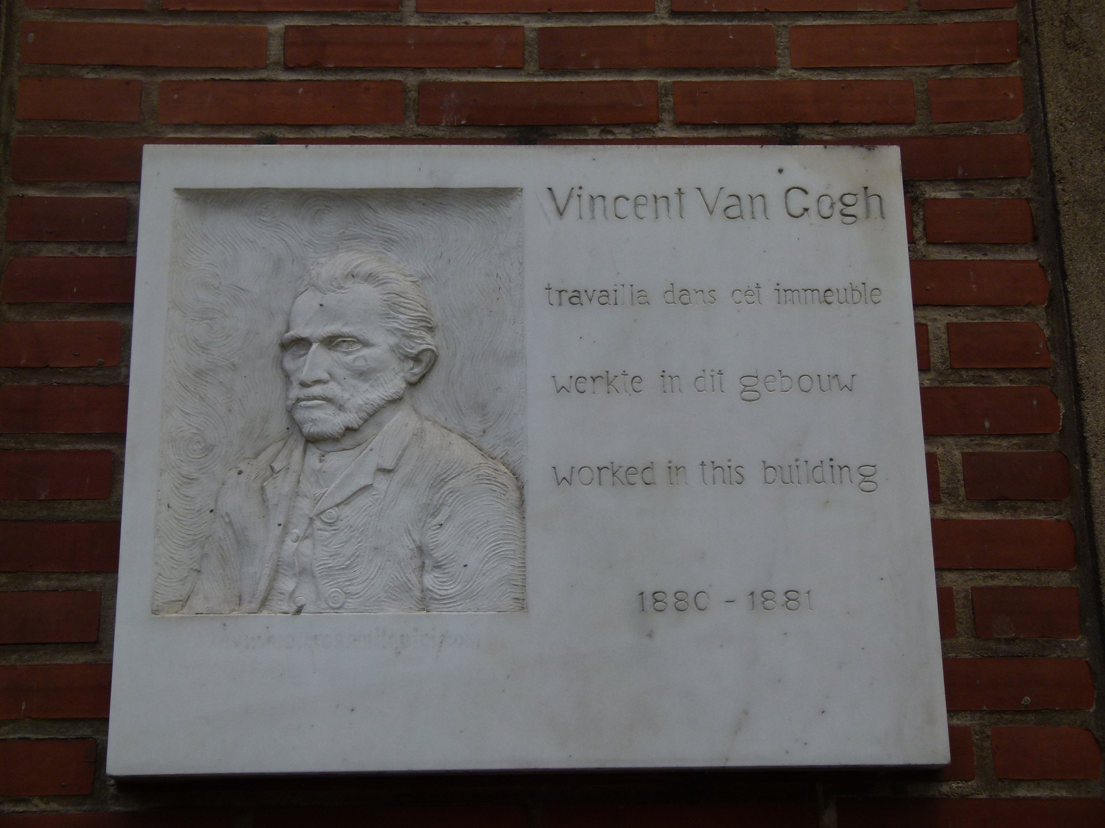 Vincent Van Gogh emléktábla (P1280070)