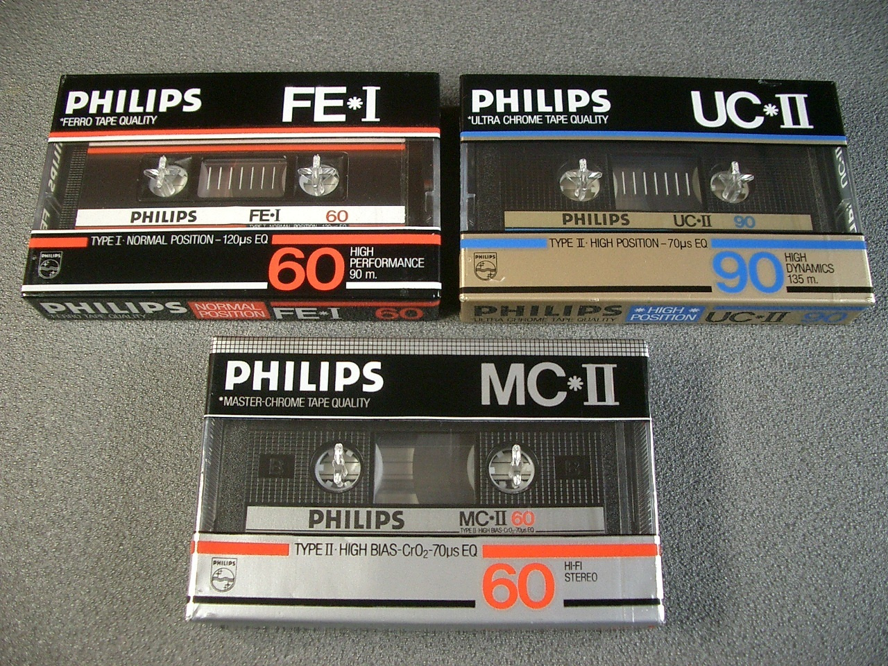 3 x PHILIPS FE I UCII MCII F