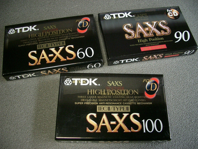 TDK SA-XS 60 90 100 Us.Eur. 1992-97