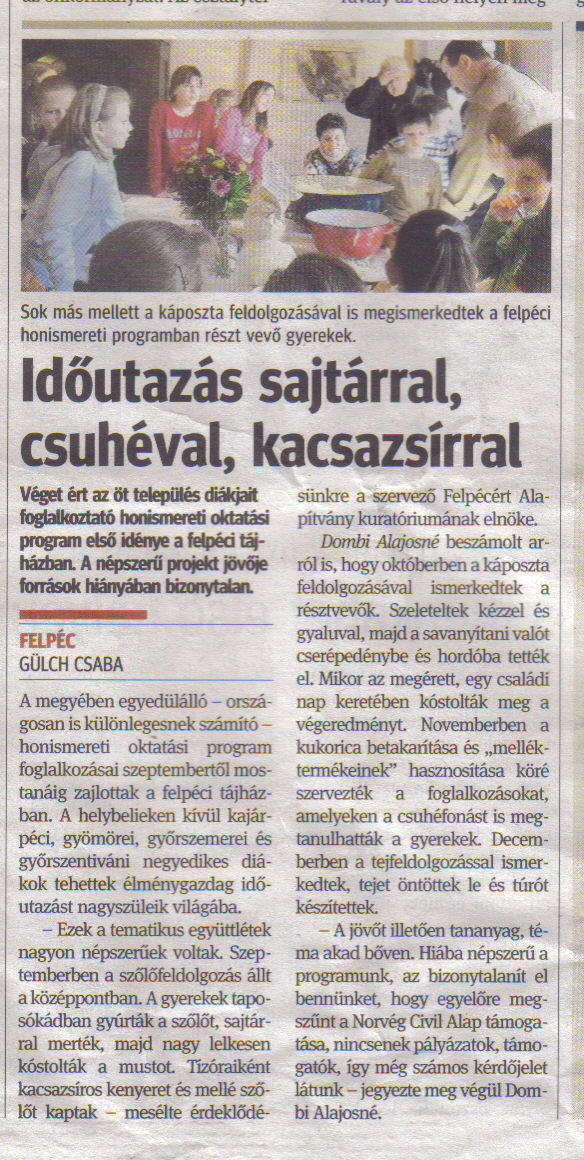 Tudósítás 2011.01.17.