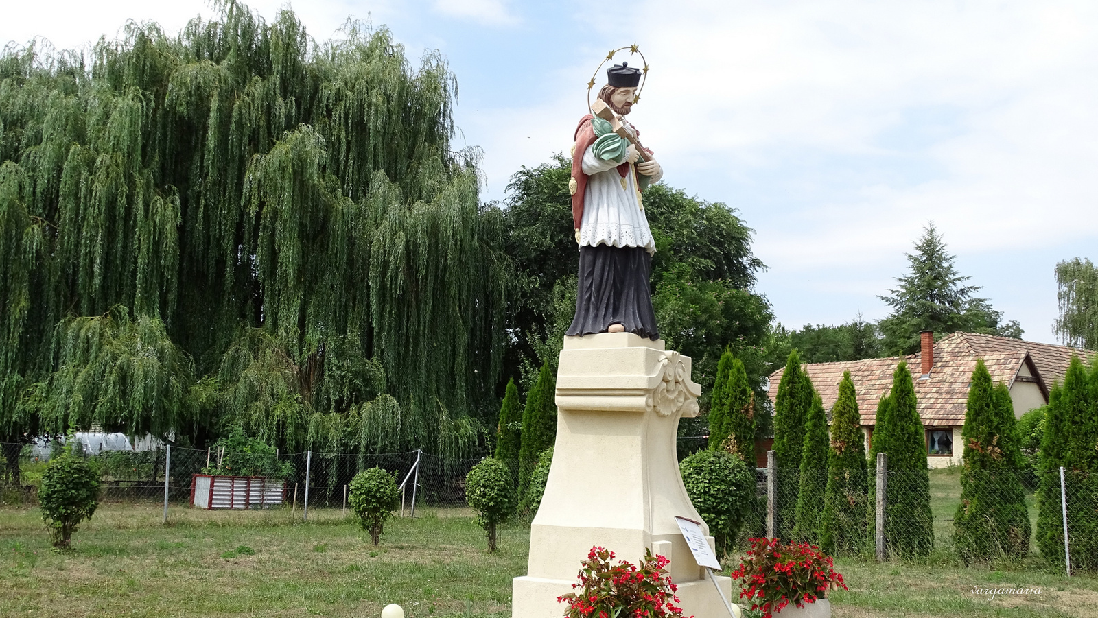 Nepomuki Szent János szobor Pusztavám (3)