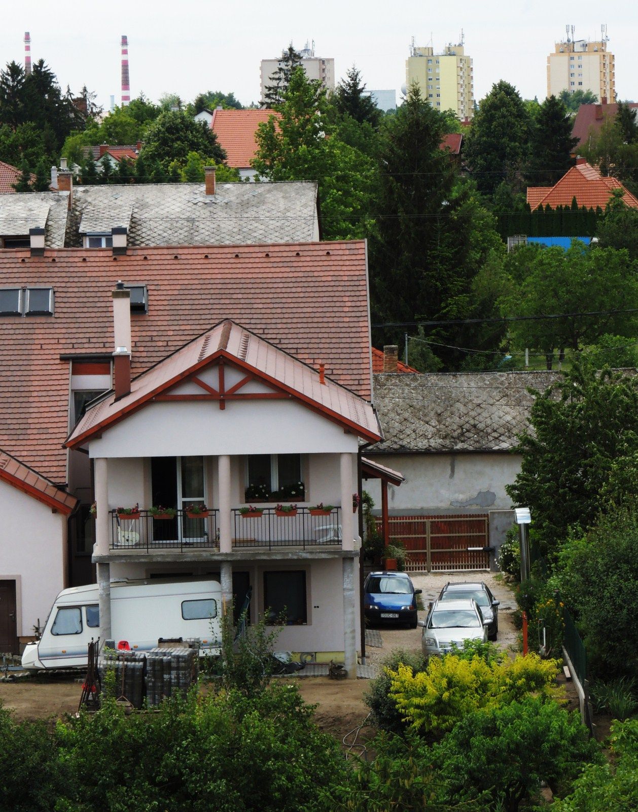 Panoráma a Bory vár tornyából.