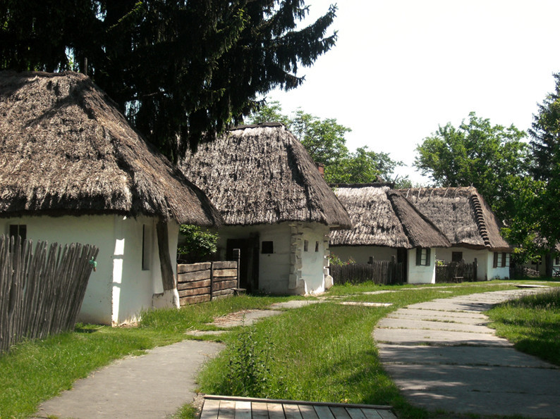 A skanzen házai