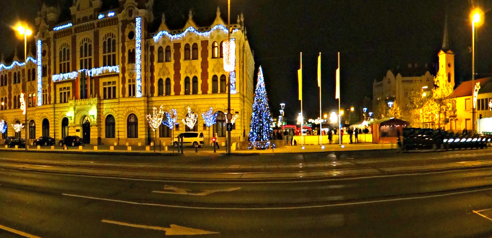 Karácsonyi fények Újpesten