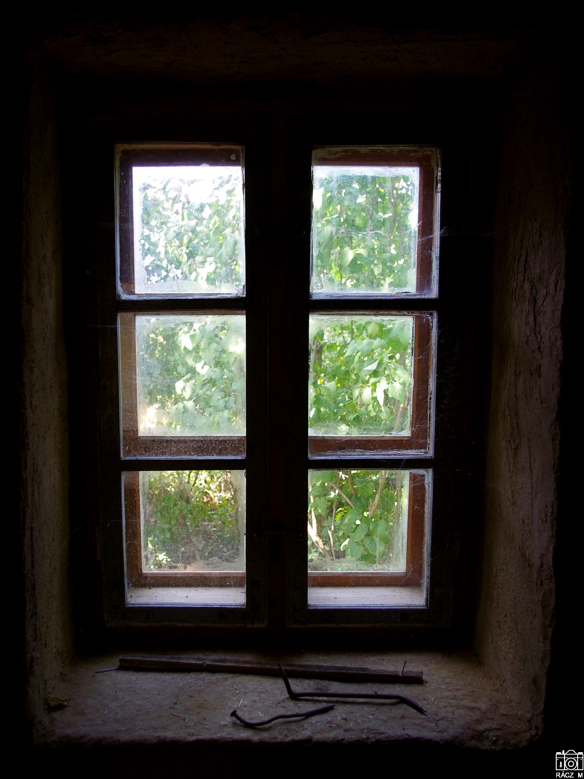kamra (?) ablak belülről, 2013