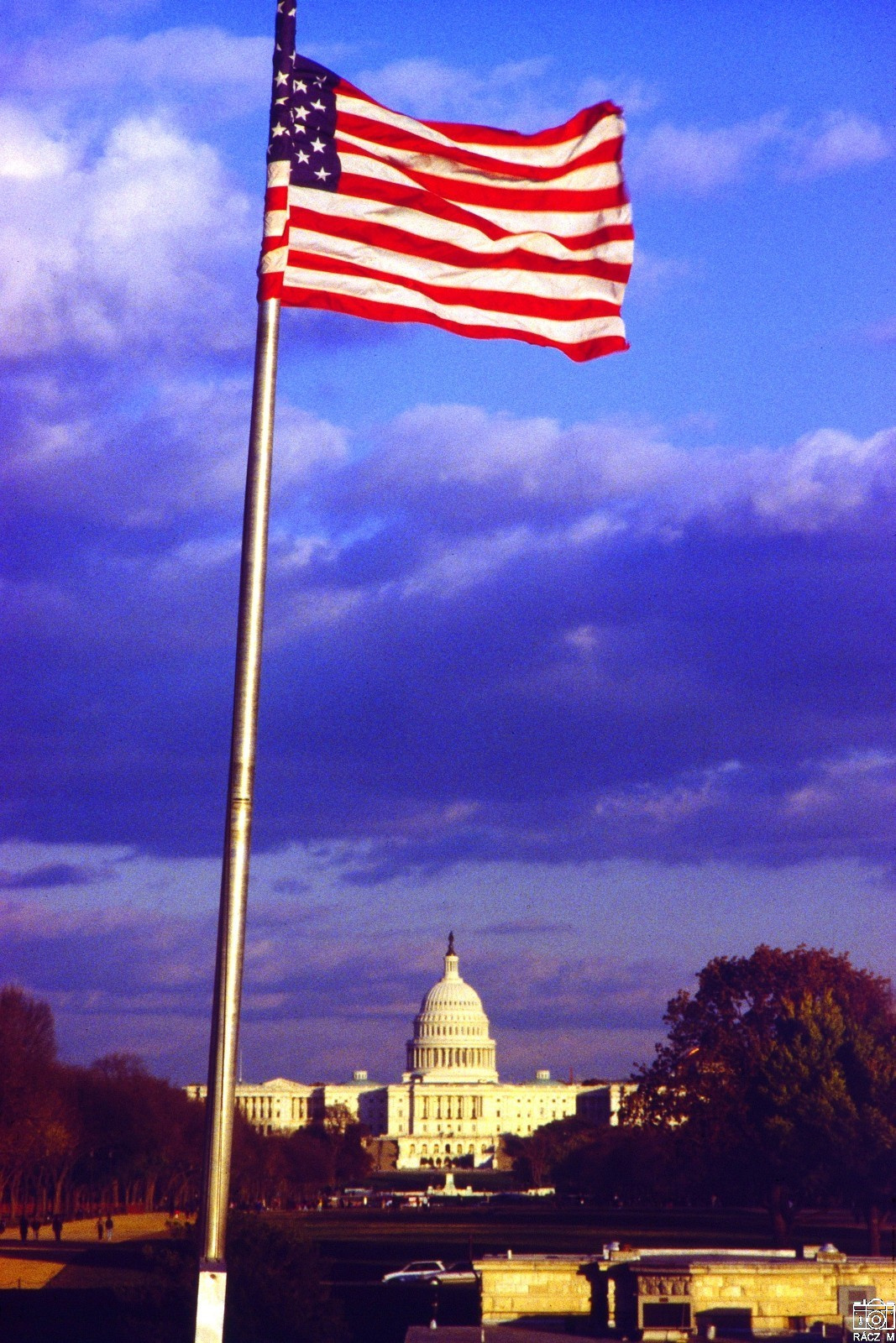 a Capitolium látképe a Washington-emlékműtől